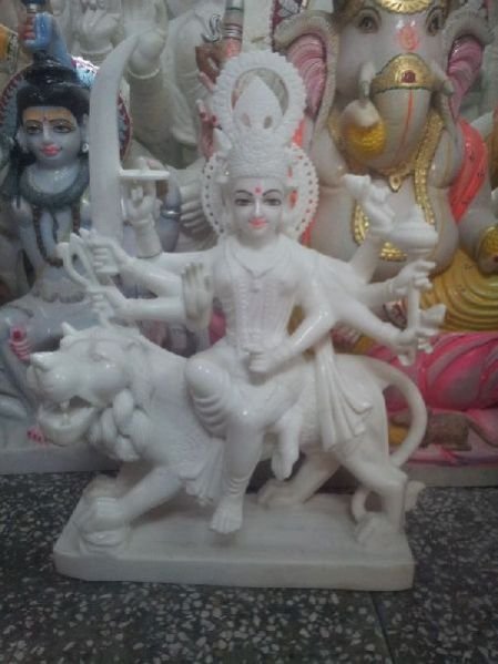 Marble Durga Statue 07