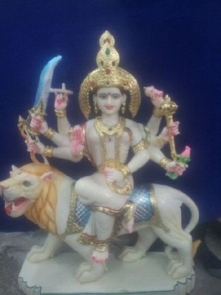Marble Durga Statue 08
