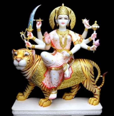 Marble Durga Statue 11