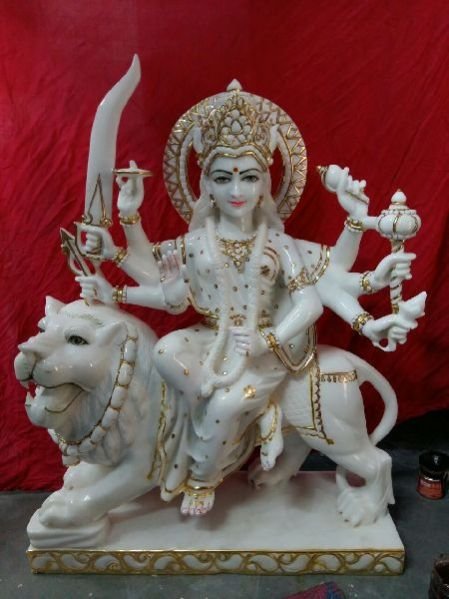 Marble Durga Statue 12