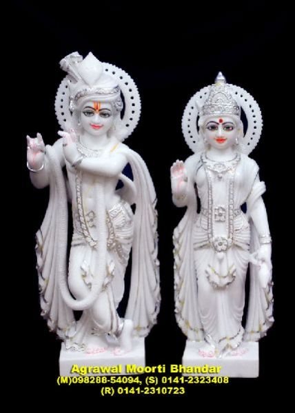 Marble Radha Krishna Statue 05