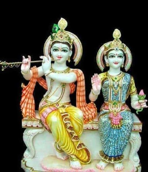 Marble Radha Krishna Statue 09