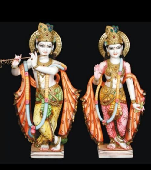 Marble Radha Krishna Statue 10
