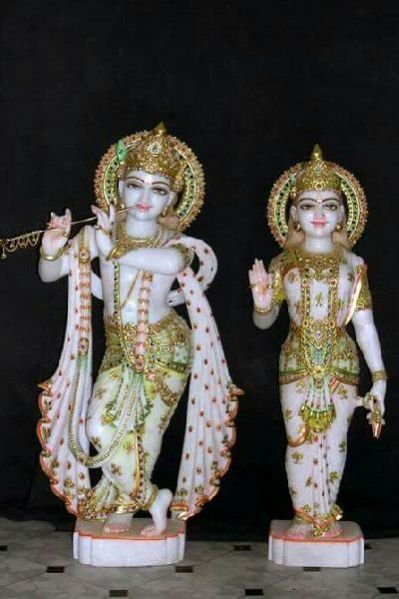 Marble Radha Krishna Statue 11