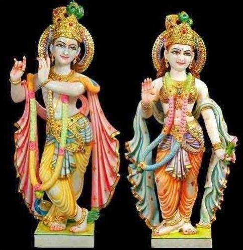 Marble Radha Krishna Statue 14