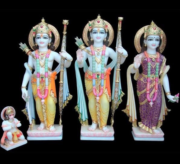 Marble Ram Darbar Statue 02