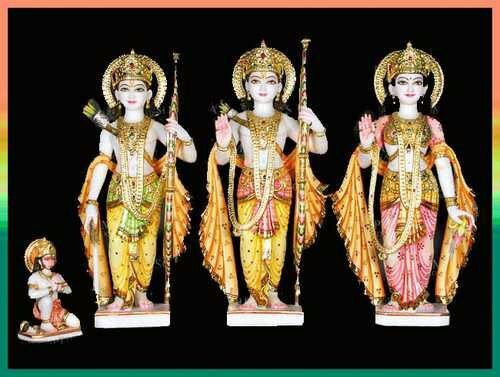 Marble Ram Darbar Statue 03