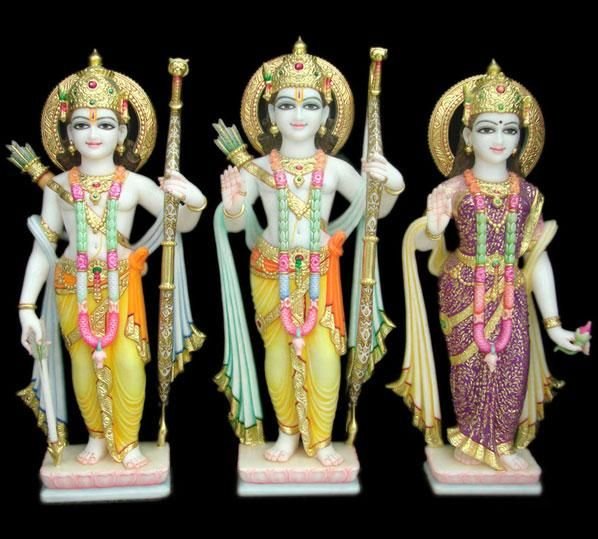 Marble Ram Darbar Statue 05