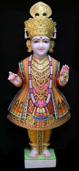 Marble Swaminarayan Statue 05
