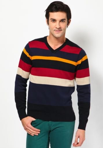 Mens V Neck T-Shirt (P-86)