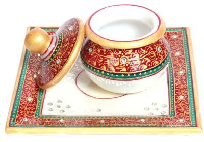 152 Marble Serving Tray With Lid