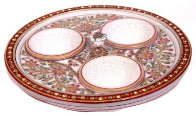 158 Marble Serving Tray With Lid