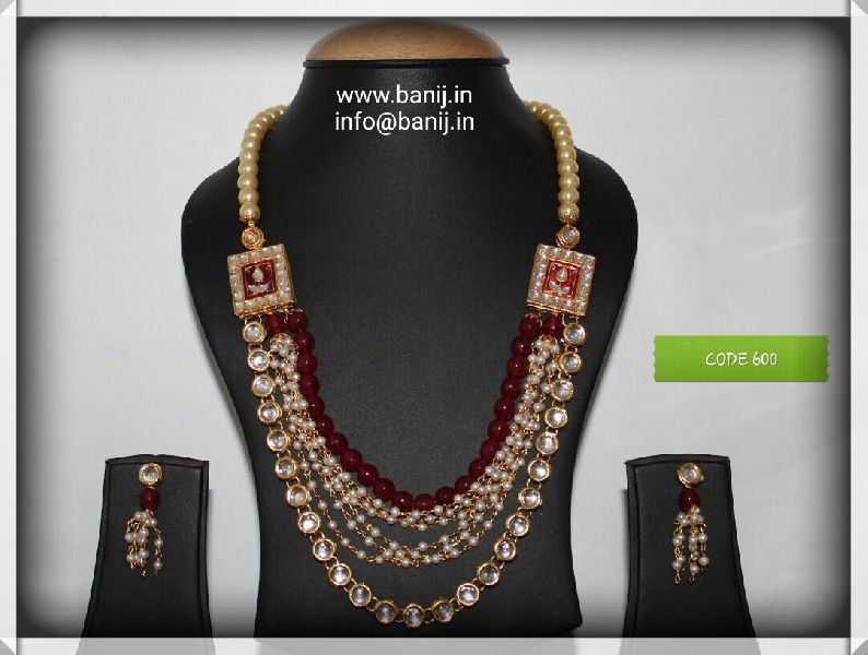 Kundan Necklace & Earring Set 12
