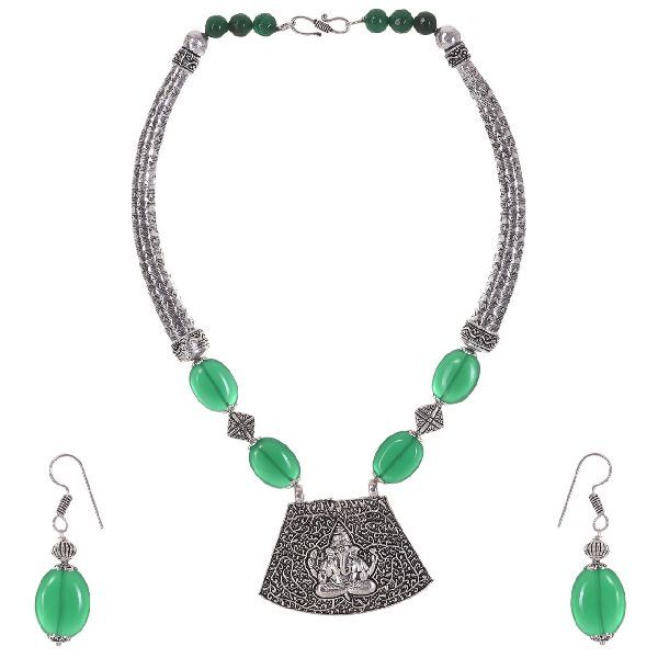 Oxidized Necklace & Earring Set 11