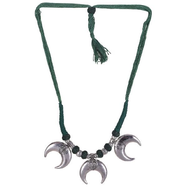 Oxidized Pendant & Earring Set 07