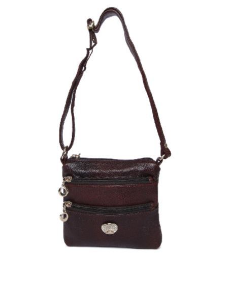Womens Leather Black Sling Bag