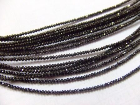 Black Polished Diamond Beads 02