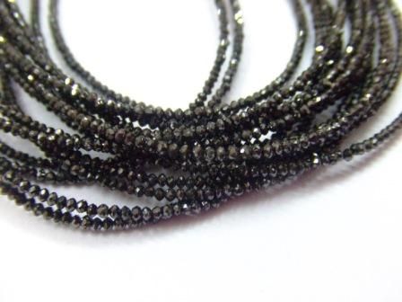 Black Polished Diamond Beads 03