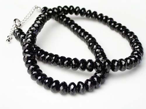 Black Polished Diamond Beads 14