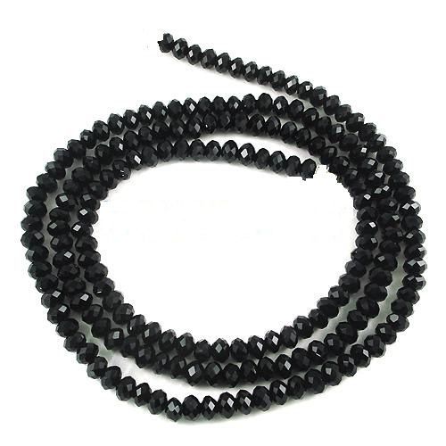 Black Polished Diamond Beads 15
