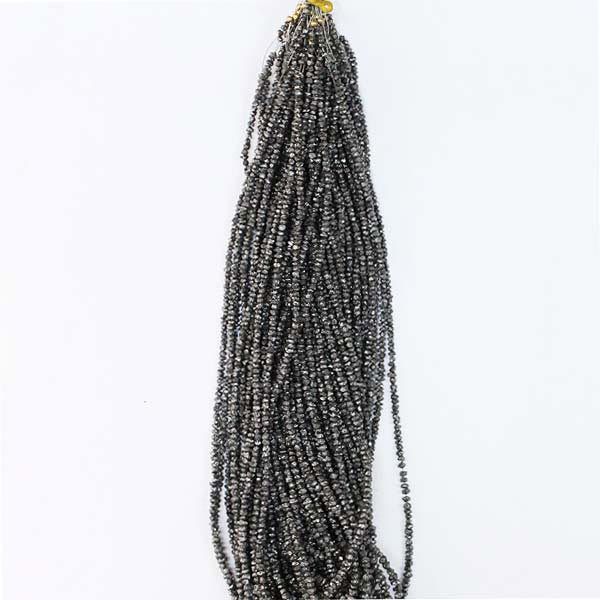 Black Rough Diamond Beads 01