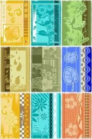 Pattern Candy Towels 01