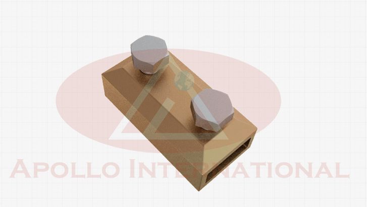 Brass Oblong Earthing Clamp