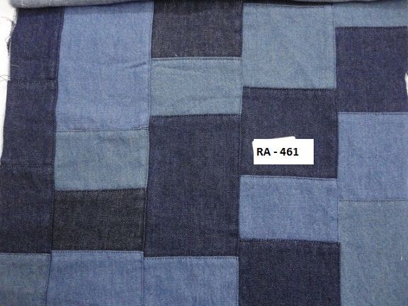 RA-461 Denim Patchwork Fabric