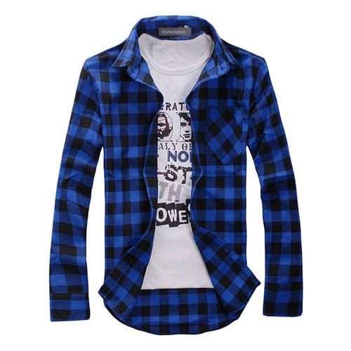 Mens Full Sleeves Check Shirt 01