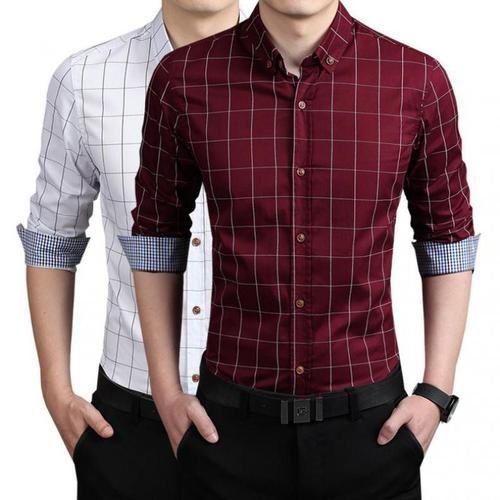 Mens Full Sleeves Check Shirt 05