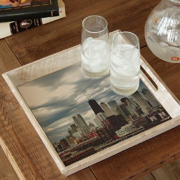 Wooden Serving Tray 01