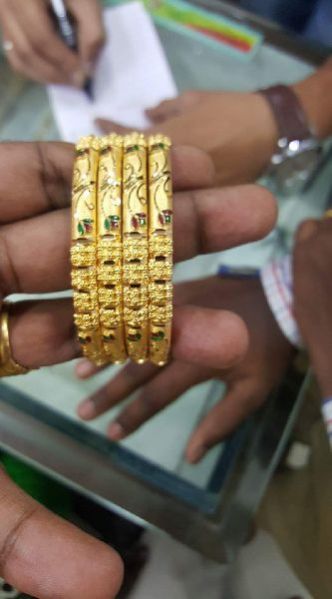Ladies Gold Kada 12