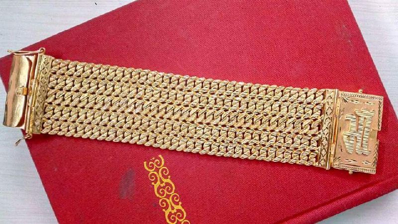 Mens Gold Bracelet 16