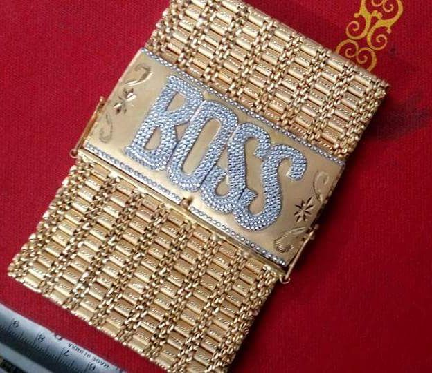 Mens Gold Bracelet 21