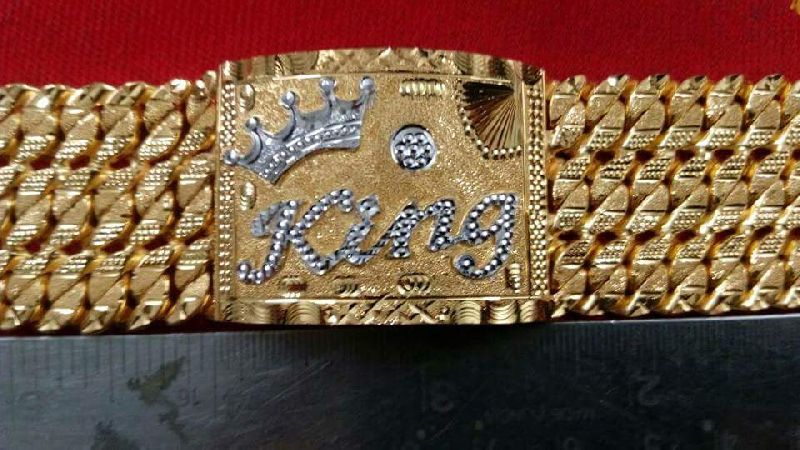 Mens Gold Bracelet 24