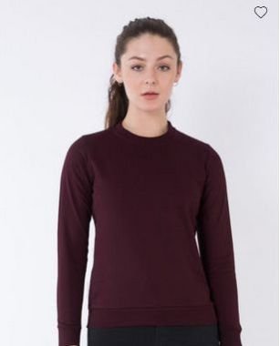 Burgundy Crew Neck Sweatshirt