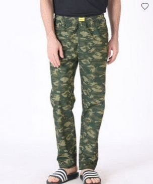 Fauna Green Camouflage All Over Printed Pyjama