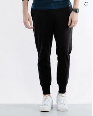Jet Black Fleece Joggers