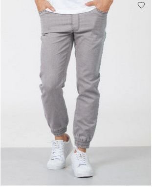 Machine Grey Denim Joggers