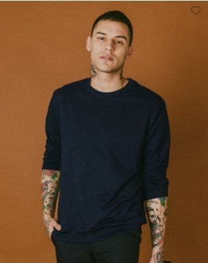 Navy Blue Crew Neck Sweatshirt