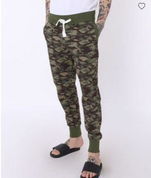 Outdoor Green Camouflage Jogger