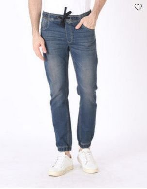 Western Blue Denim Joggers