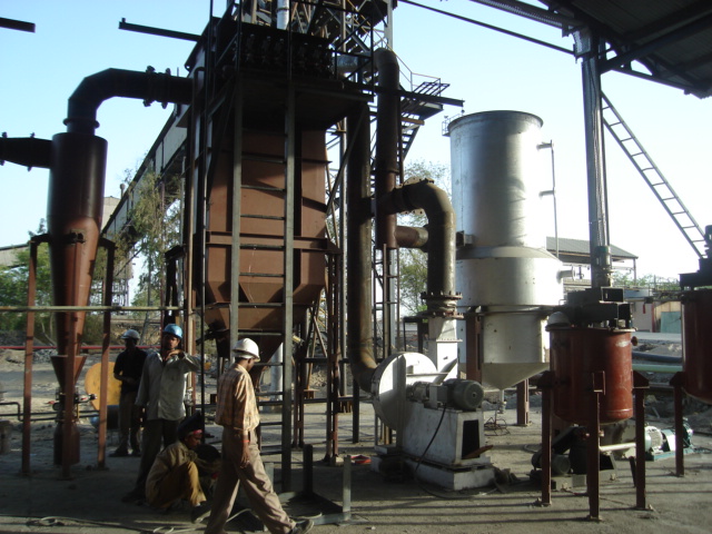 Metal recyling plany under erection