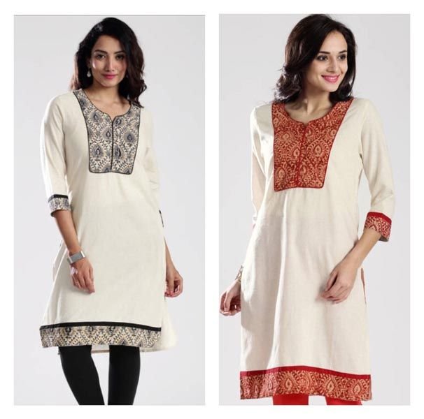 Flex Kurti with Kalamkari