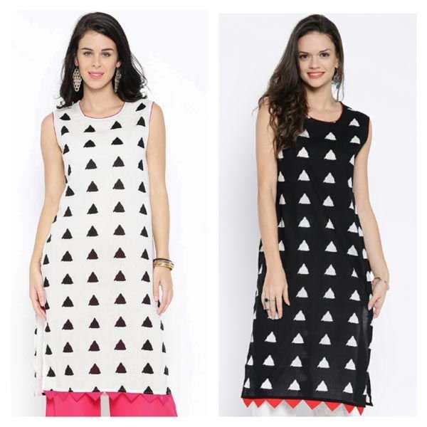 Ikkat Printed Kurti