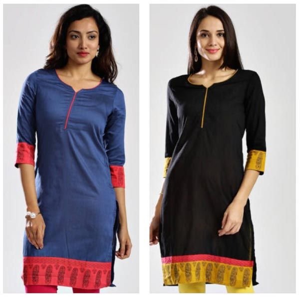 Slubsilk Kurta with Screenprint