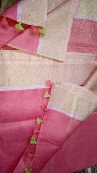 Pure Silk Linen Sarees 04
