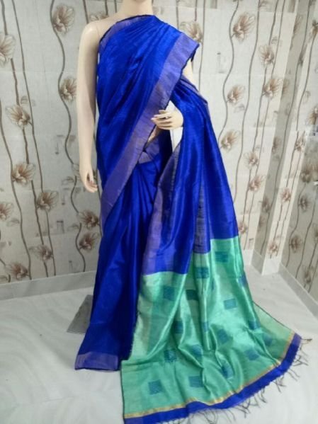 Tusser Dupion Handloom Raw Silk Sarees 03