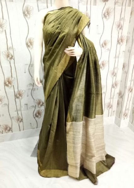 Tusser Dupion Handloom Raw Silk Sarees 08