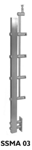 SSMA 3 Side Mounting Series Railing Fitting